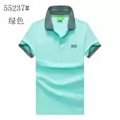 hugo boss t-shirt slim fit pas cher polo lapel short sleeves b55237 green